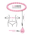 ZESTAW HULA HOP HHW11 LIGHT PINK Z WYPUSTKAMI I OBCIĄŻNIKIEM + PAS BR163 BLACK PLUS SIZE HMS HMS