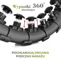 ZESTAW HULA HOP HHW12 BLACK Z WYPUSTKAMI I OBCIĄŻNIKIEM HMS + PAS BR163 BLACK PLUS SIZE HMS