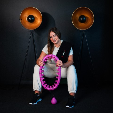 ZESTAW HULA HOP HHW12 VIOLET Z WYPUSTKAMI I OBCIĄŻNIKIEM HMS + PAS BR163 BLACK PLUS SIZE HMS ZESTAW HULA HOP HHW12 VIOLET Z WYPUSTKAMI I OBCIĄŻNIKIEM HMS + PAS BR163 BLACK PLUS SIZE HMS
