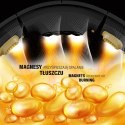ZESTAW HULA HOP MAGNETYCZNY BLACK/GOLD HHM13 Z LICZNIKIEM HMS + PAS WYSZCZUPLAJĄCY BR163 BLACK HMS