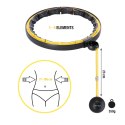 ZESTAW HULA HOP MAGNETYCZNY BLACK/YELLOW HHM21 Z LICZNIKIEM HMS + PAS WYSZCZUPLAJĄCY BR1313 HMS