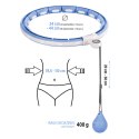 ZESTAW HULA HOP MAGNETYCZNY BLUE HHM15 Z LICZNIKIEM HMS + PAS WYSZCZUPLAJĄCY BR163 RED HMS