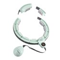 ZESTAW HULA HOP MAGNETYCZNY GREEN HHM13 Z LICZNIKIEM HMS + PAS WYSZCZUPLAJĄCY BR163 RED HMS