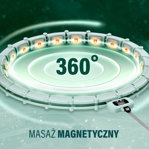 ZESTAW HULA HOP MAGNETYCZNY GREEN HHM14 Z LICZNIKIEM HMS + PAS WYSZCZUPLAJĄCY BR163 BLACK HMS ZESTAW HULA HOP MAGNETYCZNY GREEN HHM14 Z LICZNIKIEM HMS + PAS WYSZCZUPLAJĄCY BR163 BLACK HMS