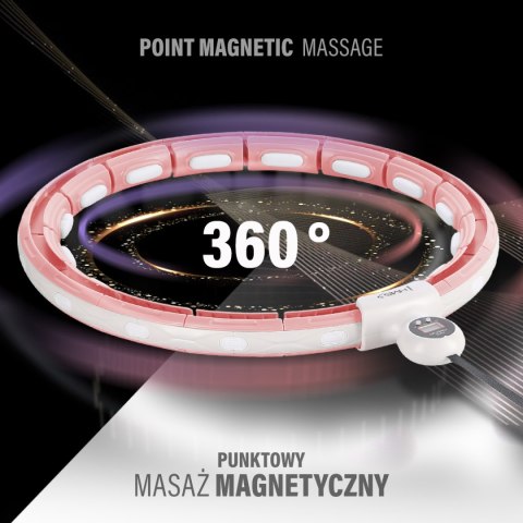 ZESTAW HULA HOP MAGNETYCZNY PINK HHM15 Z LICZNIKIEM HMS + PAS WYSZCZUPLAJĄCY BR163 RED HMS ZESTAW HULA HOP MAGNETYCZNY PINK HHM15 Z LICZNIKIEM HMS + PAS WYSZCZUPLAJĄCY BR163 RED HMS