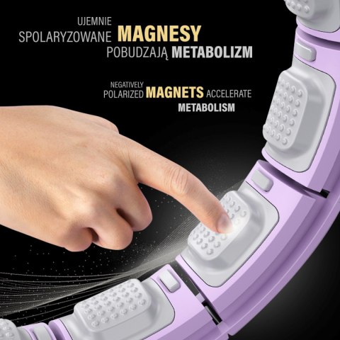 ZESTAW HULA HOP MAGNETYCZNY VIOLET HHM13 Z LICZNIKIEM HMS + PAS WYSZCZUPLAJĄCY BR163 RED HMS ZESTAW HULA HOP MAGNETYCZNY VIOLET HHM13 Z LICZNIKIEM HMS + PAS WYSZCZUPLAJĄCY BR163 RED HMS