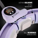 ZESTAW HULA HOP MAGNETYCZNY VIOLET HHM13 Z LICZNIKIEM HMS + PAS WYSZCZUPLAJĄCY BR163 RED HMS