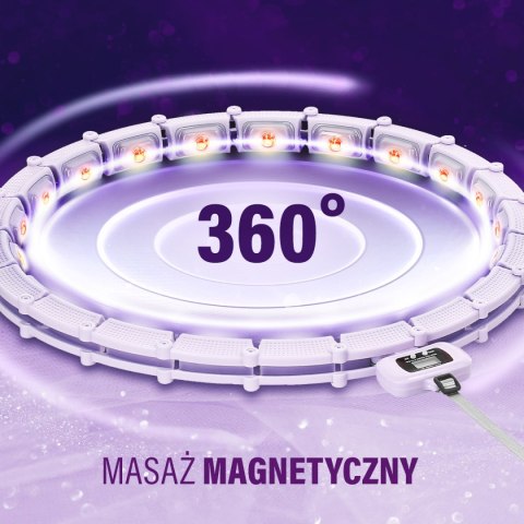 ZESTAW HULA HOP MAGNETYCZNY VIOLET HHM14 Z LICZNIKIEM HMS + PAS WYSZCZUPLAJĄCY BR163 BLACK HMS ZESTAW HULA HOP MAGNETYCZNY VIOLET HHM14 Z LICZNIKIEM HMS + PAS WYSZCZUPLAJĄCY BR163 BLACK HMS