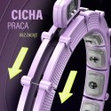 ZESTAW HULA HOP MAGNETYCZNY VIOLET HHM14 Z LICZNIKIEM HMS + PAS WYSZCZUPLAJĄCY BR163 BLACK HMS
