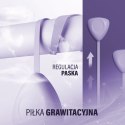 ZESTAW HULA HOP MAGNETYCZNY VIOLET HHM14 Z LICZNIKIEM HMS + PAS WYSZCZUPLAJĄCY BR163 BLACK HMS
