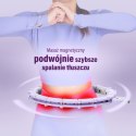 ZESTAW HULA HOP MAGNETYCZNY VIOLET HHM14 Z LICZNIKIEM HMS + PAS WYSZCZUPLAJĄCY BR163 BLACK HMS