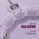 ZESTAW HULA HOP MAGNETYCZNY VIOLET HHM14 Z LICZNIKIEM HMS + PAS WYSZCZUPLAJĄCY BR163 BLACK HMS