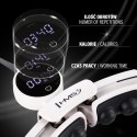 ZESTAW HULA HOP MAGNETYCZNY WHITE HHM16 Z LICZNIKIEM HMS + PAS WYSZCZUPLAJĄCY BR163 BLACK HMS