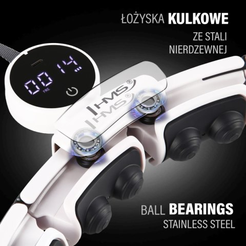 ZESTAW HULA HOP MAGNETYCZNY WHITE HHM16 Z LICZNIKIEM HMS + PAS WYSZCZUPLAJĄCY BR163 BLACK HMS ZESTAW HULA HOP MAGNETYCZNY WHITE HHM16 Z LICZNIKIEM HMS + PAS WYSZCZUPLAJĄCY BR163 BLACK HMS