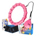 ZESTAW HULA HOP OHA02 PINK Z WYPUSTKAMI I OBCIĄŻNIKIEM ONE FITNESS + PAS BR160 ONE FITNESS