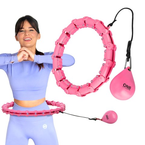 ZESTAW HULA HOP OHA02 PINK Z WYPUSTKAMI I OBCIĄŻNIKIEM ONE FITNESS + PAS BR160 ONE FITNESS ZESTAW HULA HOP OHA02 PINK Z WYPUSTKAMI I OBCIĄŻNIKIEM ONE FITNESS + PAS BR160 ONE FITNESS