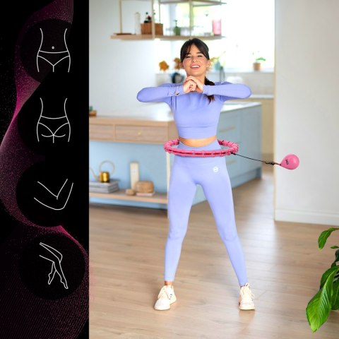ZESTAW HULA HOP OHA02 PINK Z WYPUSTKAMI I OBCIĄŻNIKIEM ONE FITNESS + PAS BR160 ONE FITNESS ZESTAW HULA HOP OHA02 PINK Z WYPUSTKAMI I OBCIĄŻNIKIEM ONE FITNESS + PAS BR160 ONE FITNESS