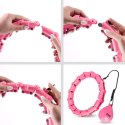 ZESTAW HULA HOP OHA02 PINK Z WYPUSTKAMI I OBCIĄŻNIKIEM ONE FITNESS + PAS BR160 ONE FITNESS