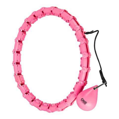 ZESTAW HULA HOP OHA02 PINK Z WYPUSTKAMI I OBCIĄŻNIKIEM ONE FITNESS + PAS BR160 ONE FITNESS ZESTAW HULA HOP OHA02 PINK Z WYPUSTKAMI I OBCIĄŻNIKIEM ONE FITNESS + PAS BR160 ONE FITNESS