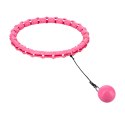 ZESTAW HULA HOP OHA02 PINK Z WYPUSTKAMI I OBCIĄŻNIKIEM ONE FITNESS + PAS BR160 ONE FITNESS