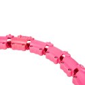 ZESTAW HULA HOP OHA02 PINK Z WYPUSTKAMI I OBCIĄŻNIKIEM ONE FITNESS + PAS BR160 ONE FITNESS
