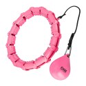 ZESTAW HULA HOP OHA02 PINK Z WYPUSTKAMI I OBCIĄŻNIKIEM ONE FITNESS + PAS BR160 ONE FITNESS
