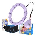 ZESTAW HULA HOP OHA02 VIOLET Z WYPUSTKAMI I OBCIĄŻNIKIEM ONE FITNESS + PAS BR160 ONE FITNESS