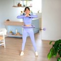 ZESTAW HULA HOP OHA02 VIOLET Z WYPUSTKAMI I OBCIĄŻNIKIEM ONE FITNESS + PAS BR160 ONE FITNESS