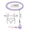 ZESTAW HULA HOP OHA02 VIOLET Z WYPUSTKAMI I OBCIĄŻNIKIEM ONE FITNESS + PAS BR160 ONE FITNESS