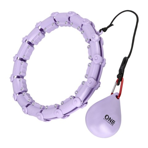 ZESTAW HULA HOP OHA02 VIOLET Z WYPUSTKAMI I OBCIĄŻNIKIEM ONE FITNESS + PAS BR160 ONE FITNESS ZESTAW HULA HOP OHA02 VIOLET Z WYPUSTKAMI I OBCIĄŻNIKIEM ONE FITNESS + PAS BR160 ONE FITNESS