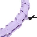 ZESTAW HULA HOP OHA02 VIOLET Z WYPUSTKAMI I OBCIĄŻNIKIEM ONE FITNESS + PAS BR160 ONE FITNESS