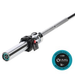GO320 + ZG1000 BLACK GRYF OLIMPIJSKI 14,8KG 1830MM HMS PREMIUM ZACISKAMI LOCK JAW BLACK HMS PREMIUM