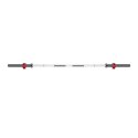 GO450 (+ ZG1000R) GRYF OLIMPIJSKI 18.5KG 2200MM HMS Z ZACISKAMI LOCK JAW RED HMS PREMIUM