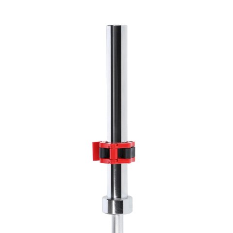 GO450 (+ ZG1000R) GRYF OLIMPIJSKI 18.5KG 2200MM HMS Z ZACISKAMI LOCK JAW RED HMS PREMIUM GO450 (+ ZG1000R) GRYF OLIMPIJSKI 18.5KG 2200MM HMS Z ZACISKAMI LOCK JAW RED HMS PREMIUM