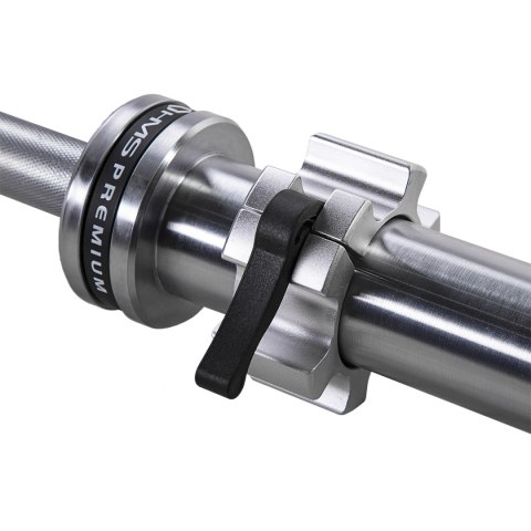 GO901 GRYF OLIMPIJSKI 20KG 2200MM HMS PREMIUM + ZG1500 SILVER ZACISKI LOCK JAW (2 szt) HMS PREMIUM GO901 GRYF OLIMPIJSKI 20KG 2200MM HMS PREMIUM + ZG1500 SILVER ZACISKI LOCK JAW (2 szt) HMS PREMIUM