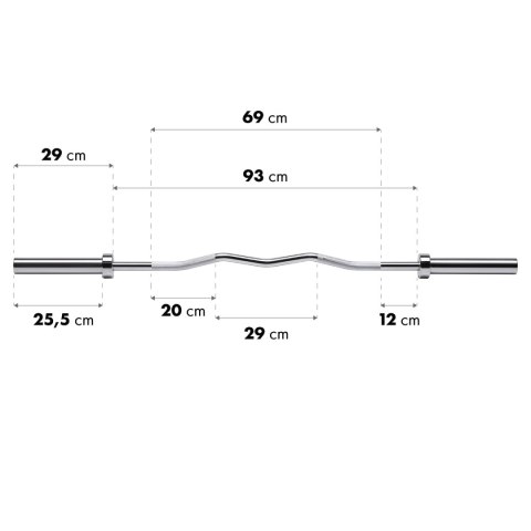 GOL200 + (ZG 1000B) GRYF OLIMPIJSKI ŁAMANY 13.5KG 1500MM HMS PREMIUM HMS PREMIUM GOL200 + (ZG 1000B) GRYF OLIMPIJSKI ŁAMANY 13.5KG 1500MM HMS PREMIUM HMS PREMIUM