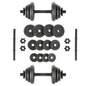 STO20 BLACK 2 x 9 KG SZTANGIELKI W WALIZCE ONE FITNESS ONE FITNESS