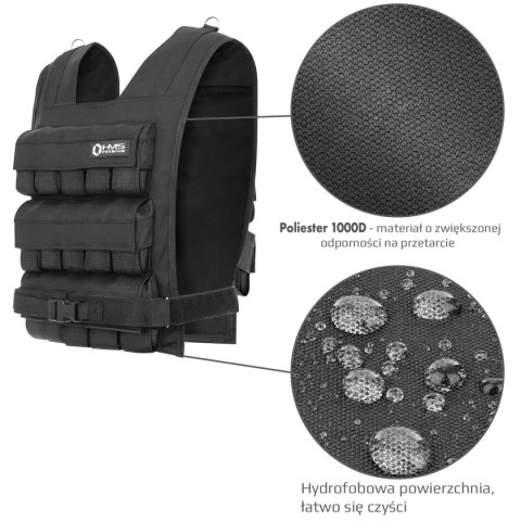 KTO30 KAMIZELKA TRENINGOWA Z OBCIĄŻENIEM 30 KG HMS PREMIUM HMS PREMIUM KTO30 KAMIZELKA TRENINGOWA Z OBCIĄŻENIEM 30 KG HMS PREMIUM HMS PREMIUM
