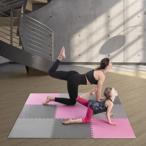 MP10 MATA PUZZLE MULTIPACK PINK-GREY 9 ELEMENTÓW 10MM ONE FITNESS ONE FITNESS MP10 MATA PUZZLE MULTIPACK PINK-GREY 9 ELEMENTÓW 10MM ONE FITNESS ONE FITNESS