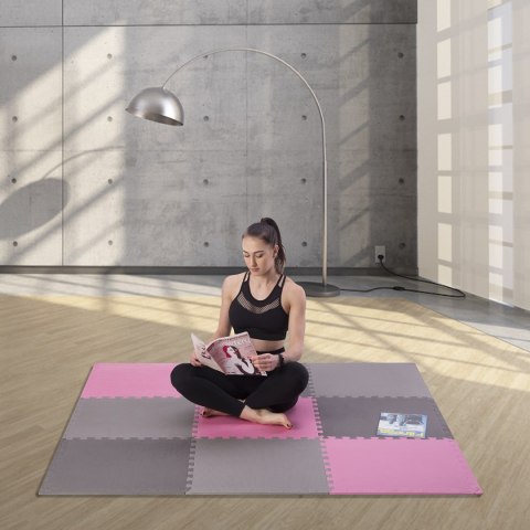 MP10 MATA PUZZLE MULTIPACK PINK-GREY 9 ELEMENTÓW 10MM ONE FITNESS ONE FITNESS MP10 MATA PUZZLE MULTIPACK PINK-GREY 9 ELEMENTÓW 10MM ONE FITNESS ONE FITNESS