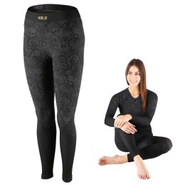SPODNIE TERMOAKTYWNE CZARNE DAMSKIE L/XL ROSA