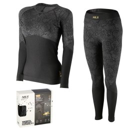 BIELIZNA TERMOAKTYWNA CZARNA DAMSKA ZESTAW L/XL ROSA