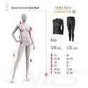 BIELIZNA TERMOAKTYWNA CZARNA DAMSKA ZESTAW L/XL ROSA