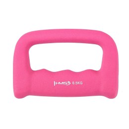 CK05 KASTET PINK CIĘŻAREK ŻELIWNY POKRYTY NEOPRENEM 0.5 KG HMS HMS