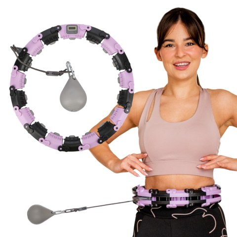 VIOLET/BLACK HULA HOP Z OBCIĄŻNIKIEM I LICZNIKIEM VIOLET/BLACK HULA HOP Z OBCIĄŻNIKIEM I LICZNIKIEM