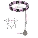 VIOLET/BLACK HULA HOP Z OBCIĄŻNIKIEM I LICZNIKIEM