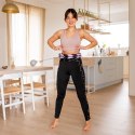 VIOLET/BLACK HULA HOP Z OBCIĄŻNIKIEM I LICZNIKIEM