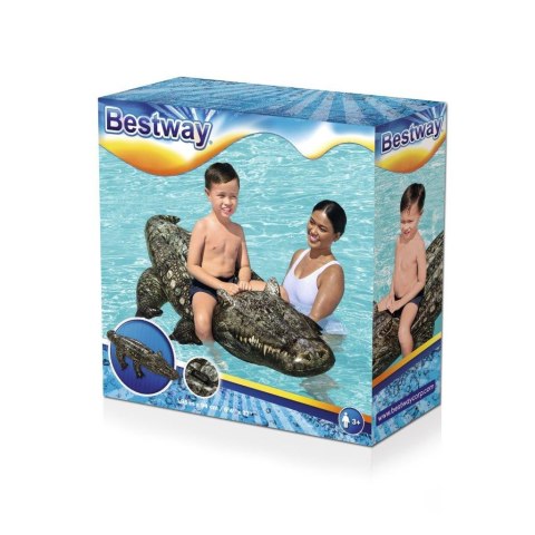 Bestway 41478 Dmuchany Krokodyl do pływania z uchwytem 1.93m x 94cm Bestway 41478 Dmuchany Krokodyl do pływania z uchwytem 1.93m x 94cm