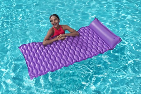 Bestway 44020 Dmuchany materac plażowy zwijany Fioletowy 2.13m x 86cm Bestway 44020 Dmuchany materac plażowy zwijany Fioletowy 2.13m x 86cm