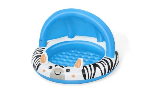 Bestway 52559 Basenik dmuchany z daszkiem i pompowanym dnem Zebra 97cm x 66cm Bestway 52559 Basenik dmuchany z daszkiem i pompowanym dnem Zebra 97cm x 66cm